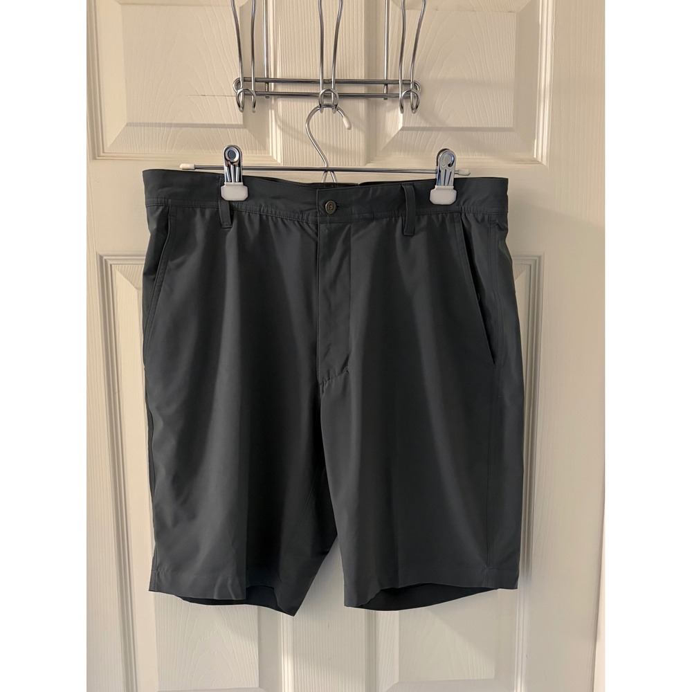FootJoy Mens Performance Golf Shorts Charcoal Grey Stretch W33 Flat Front FJ